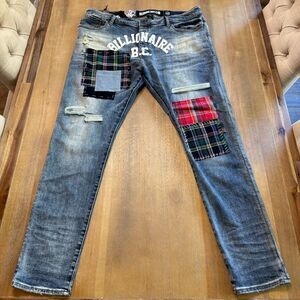 New Billionaire Boys Club 42x33 Slim BB Clubhouse Stretch Button Fly‎ Jeans